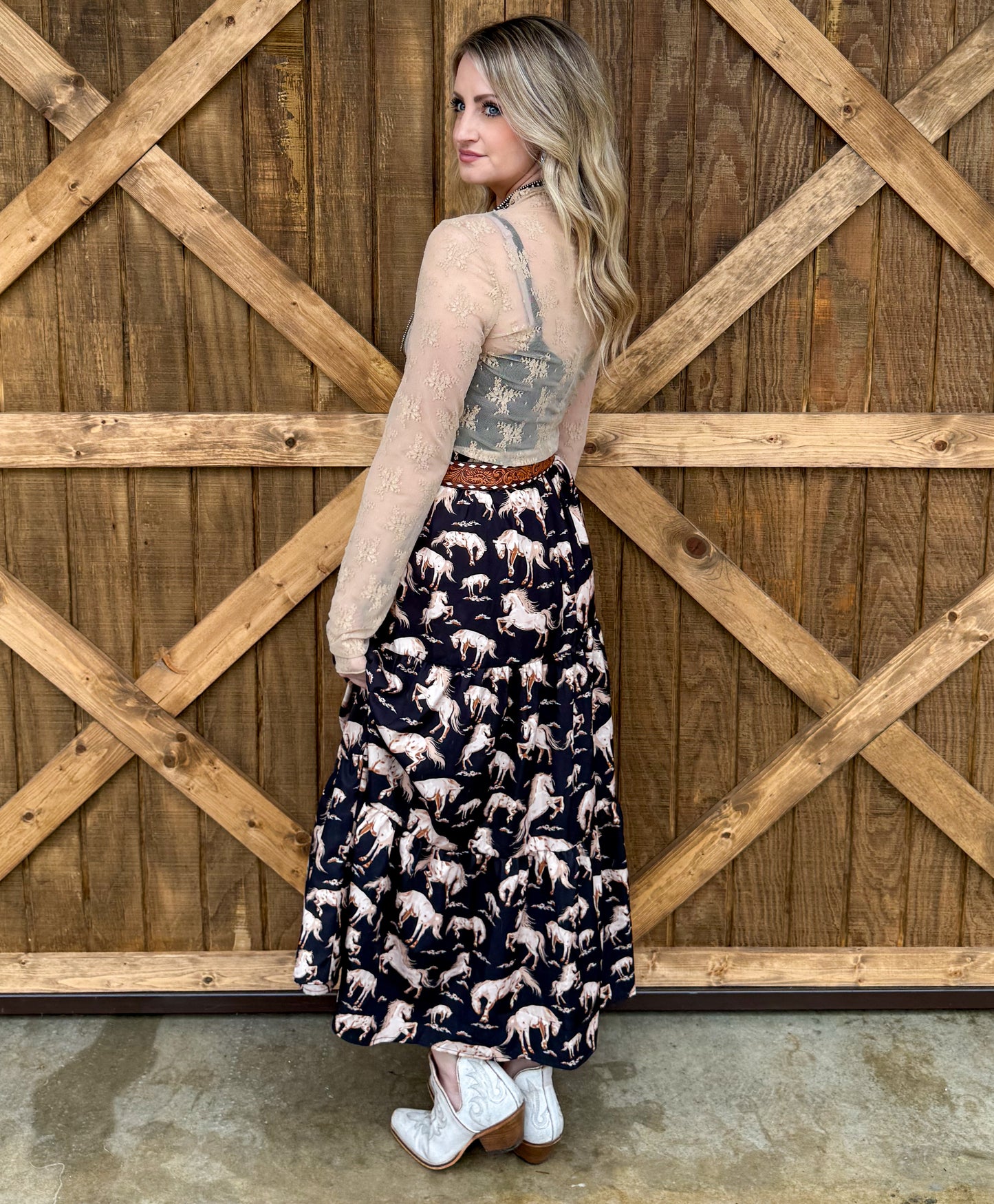 Fresh Horses Maxi Skirt