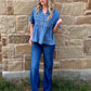 Loopty Lou Blouse *Denim