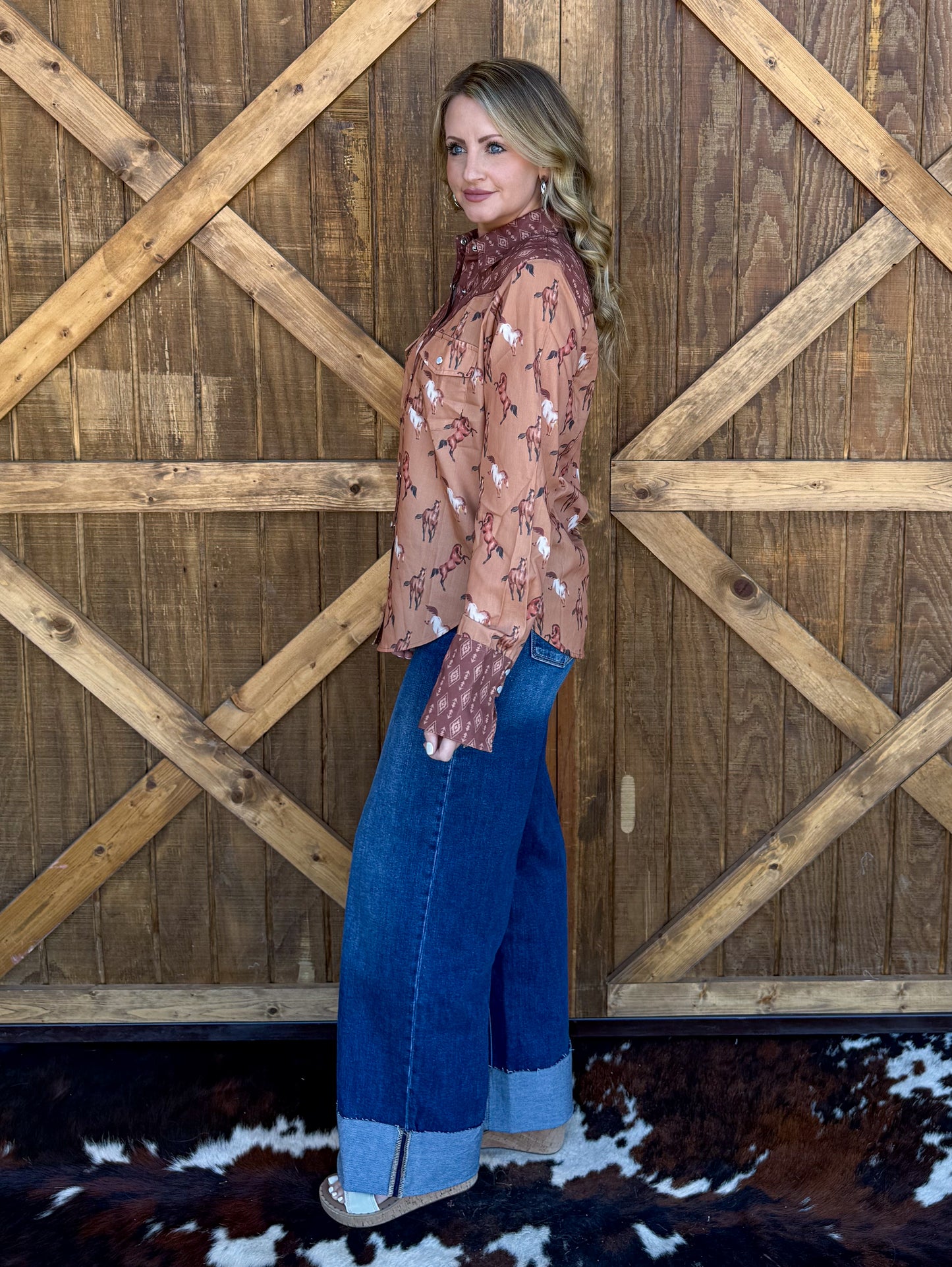 Ranch Horses Pearl Snap