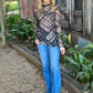 Western Lingo Mesh Top