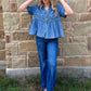 Loopty Lou Blouse *Denim