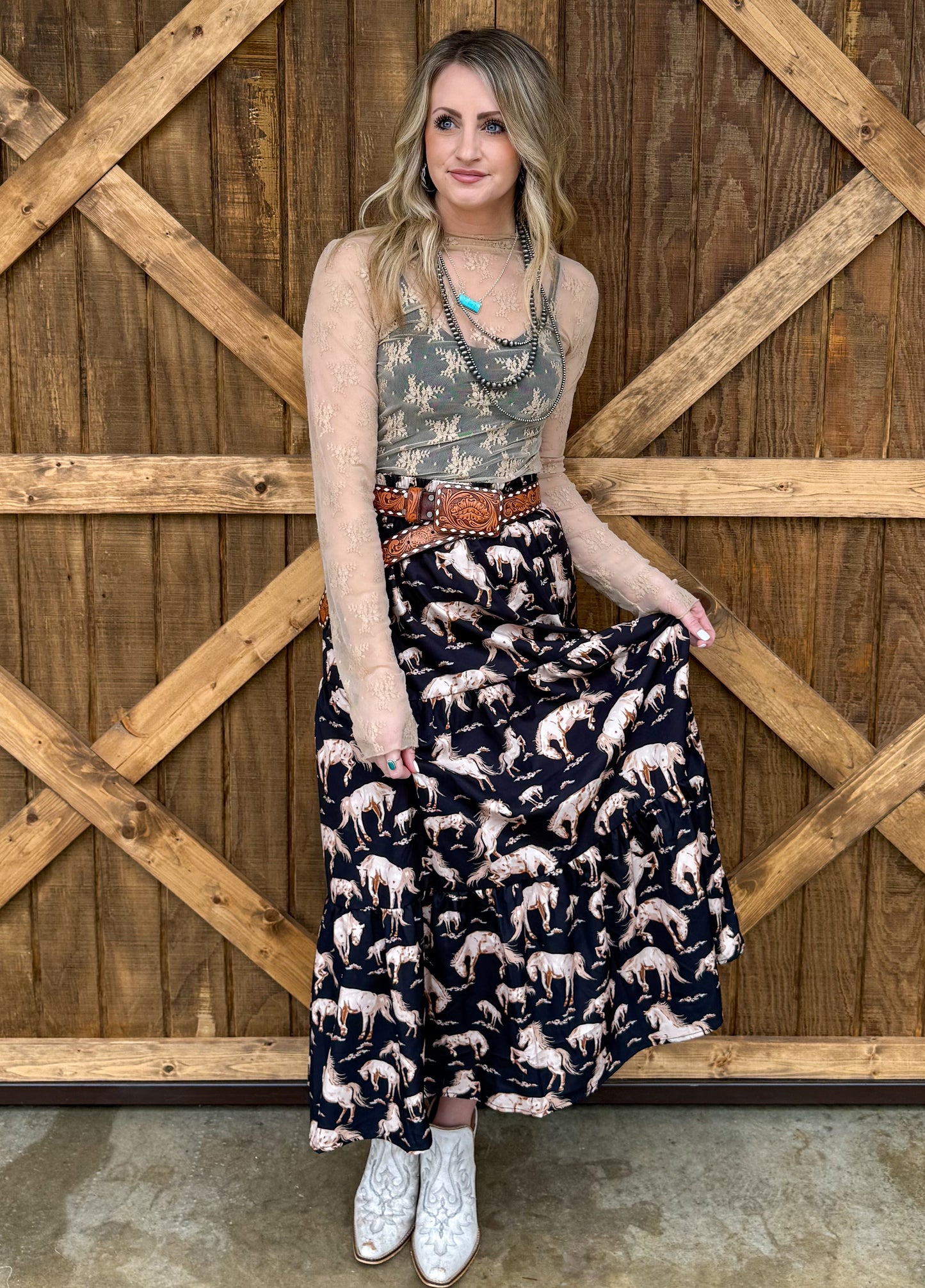 Fresh Horses Maxi Skirt