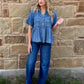 Loopty Lou Blouse *Denim