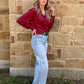 Leather Lux Top *Burgundy