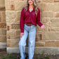 Leather Lux Top *Burgundy