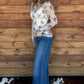 Floral Cowboy Mesh Top