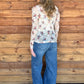 Floral Cowboy Mesh Top