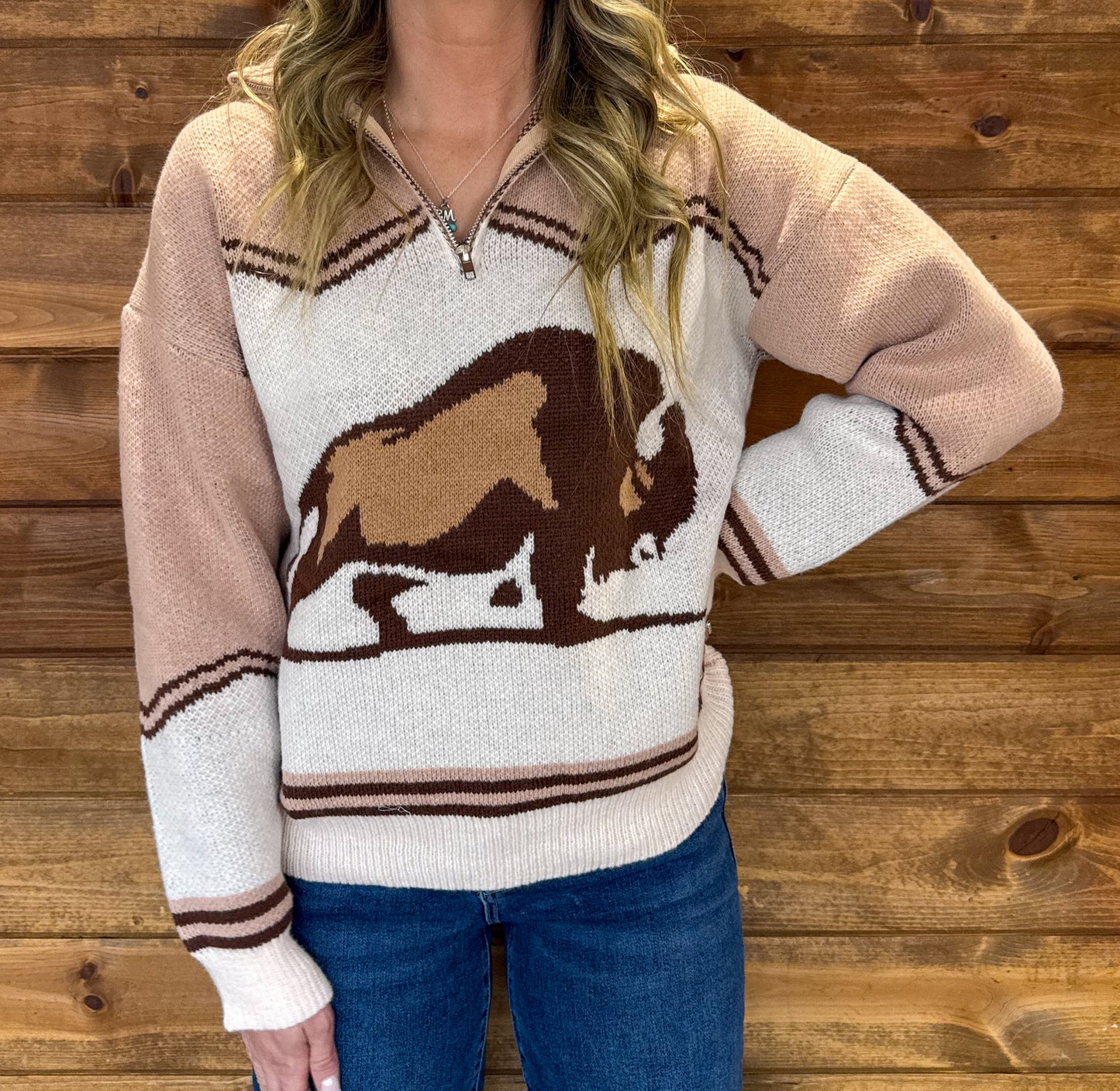 Buffalo Bill Pullover *Peach