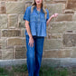 Loopty Lou Blouse *Denim