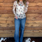 Floral Cowboy Mesh Top