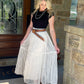 Champagne Toast Maxi Skirt