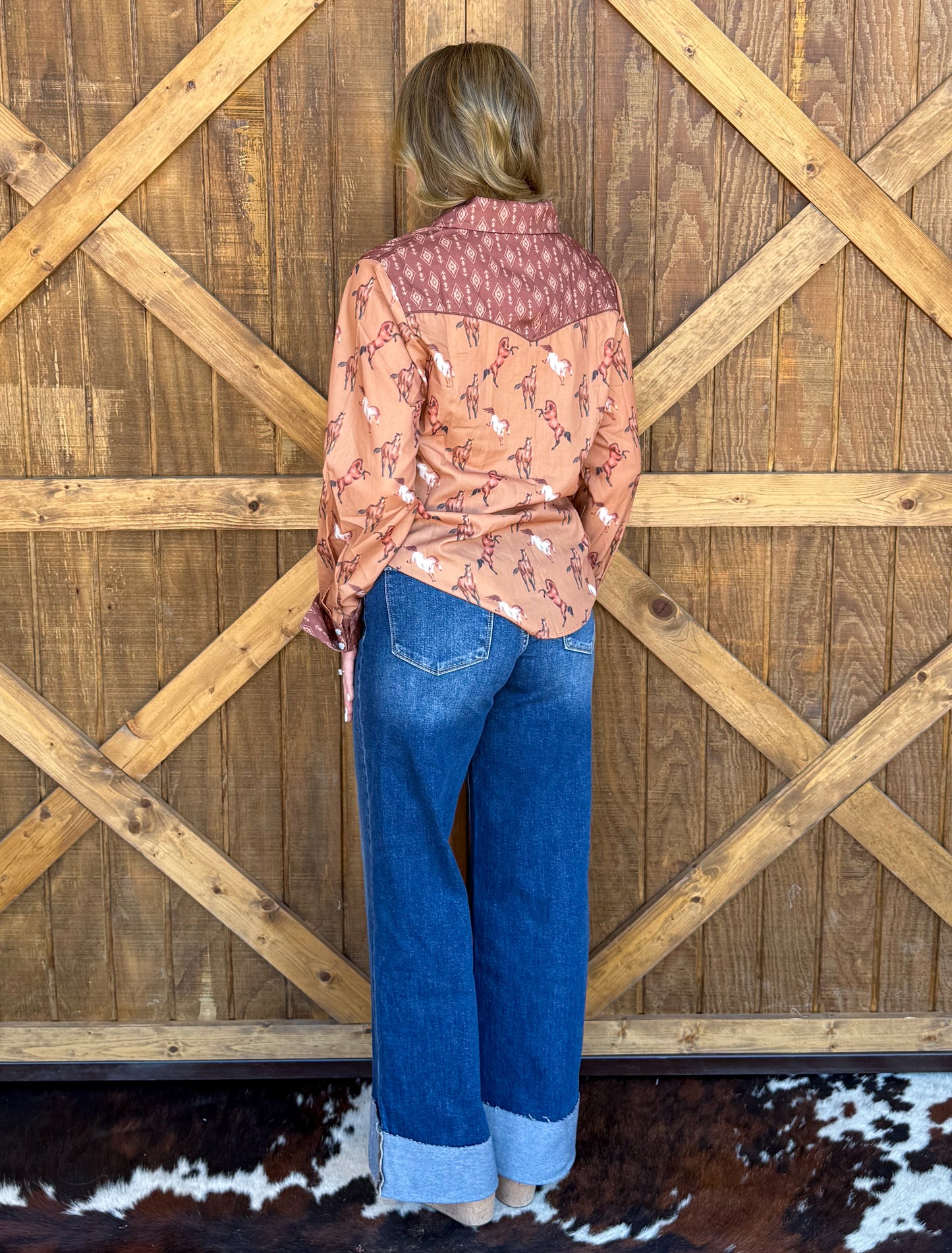 Ranch Horses Pearl Snap