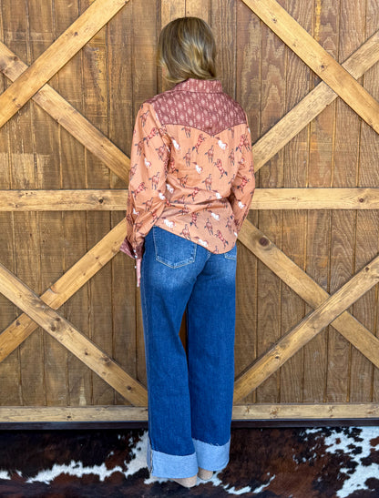 Ranch Horses Pearl Snap