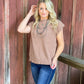 The Piper Sweater Top *Mocha