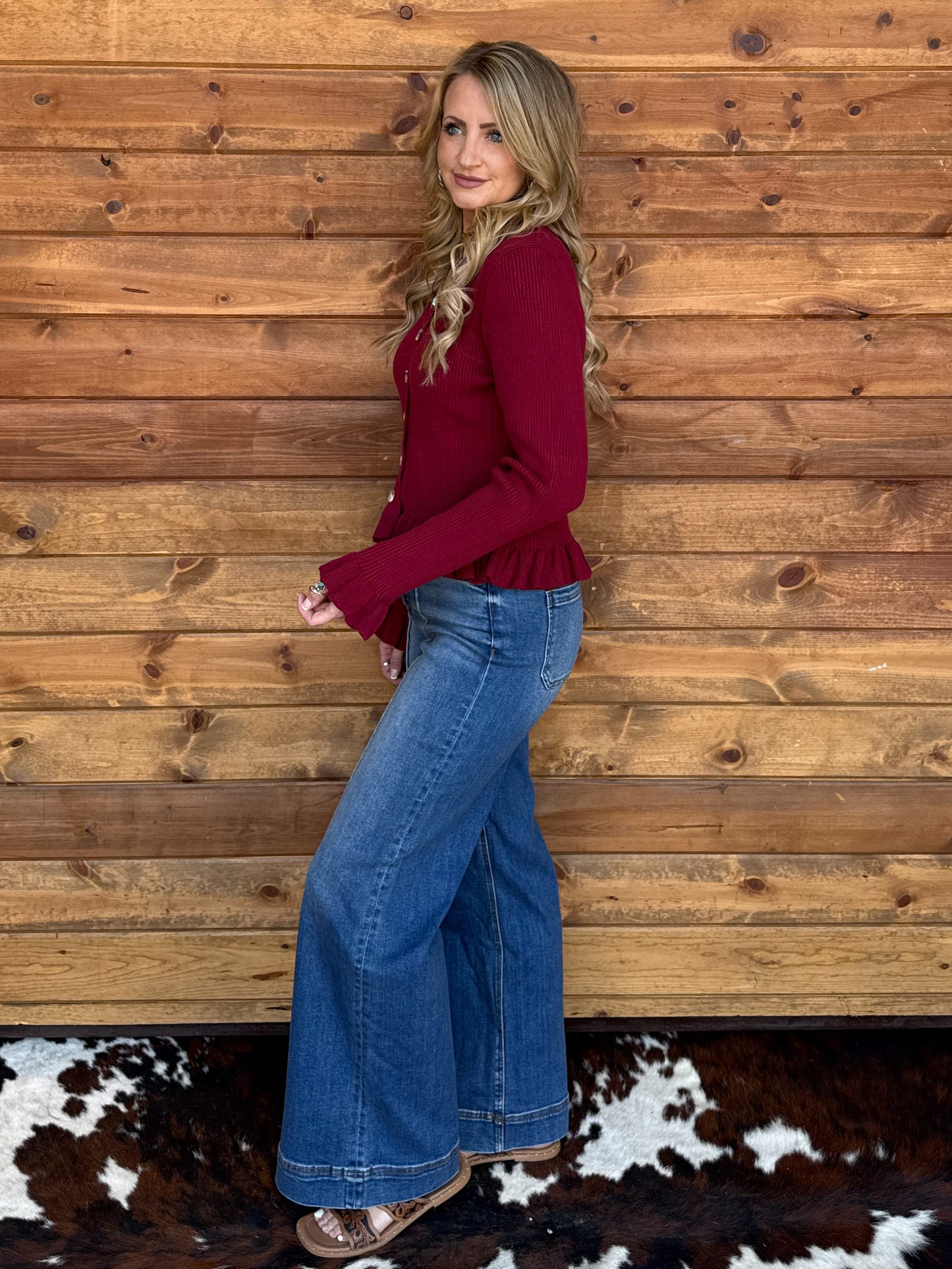 The Holly Top *Burgundy
