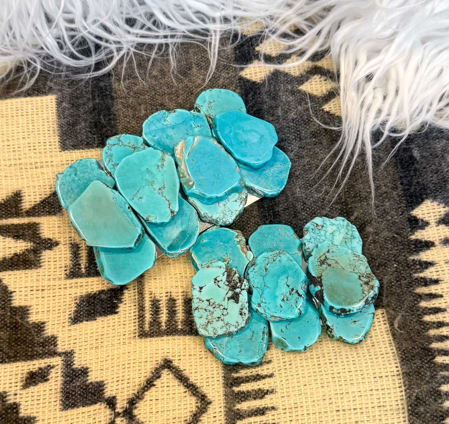 Turquoise Slab Belt Buckle