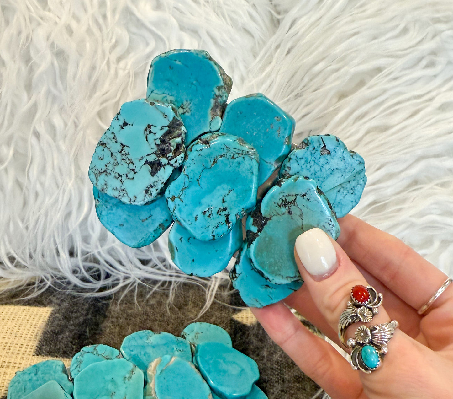 Turquoise Slab Belt Buckle