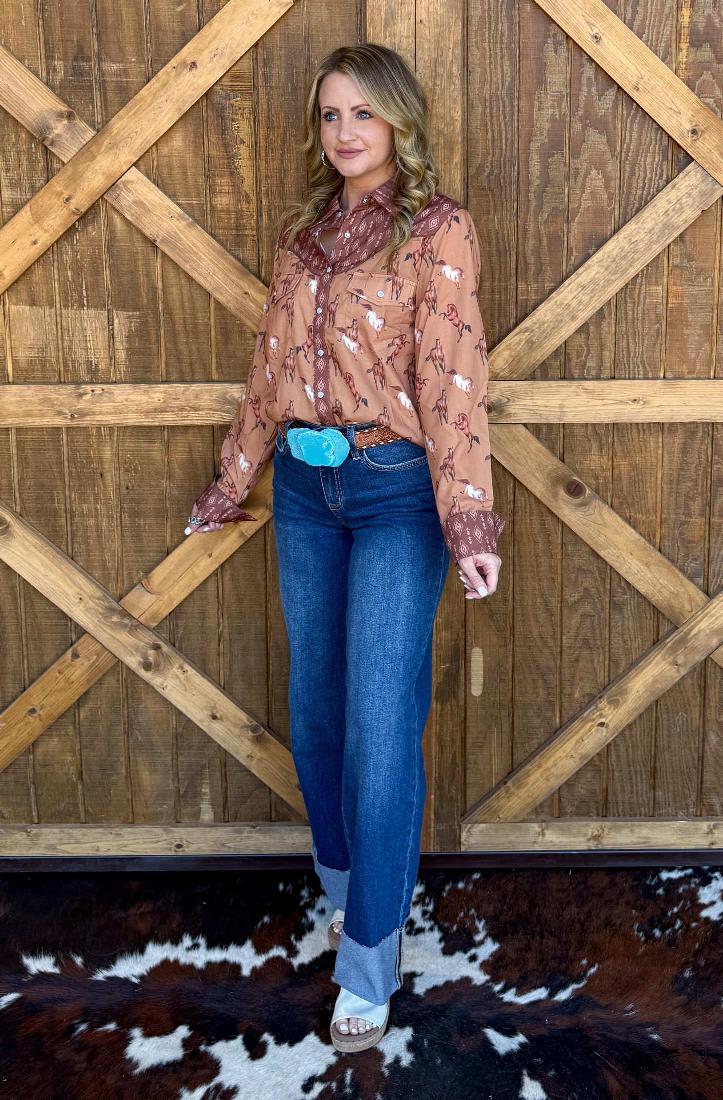 Ranch Horses Pearl Snap