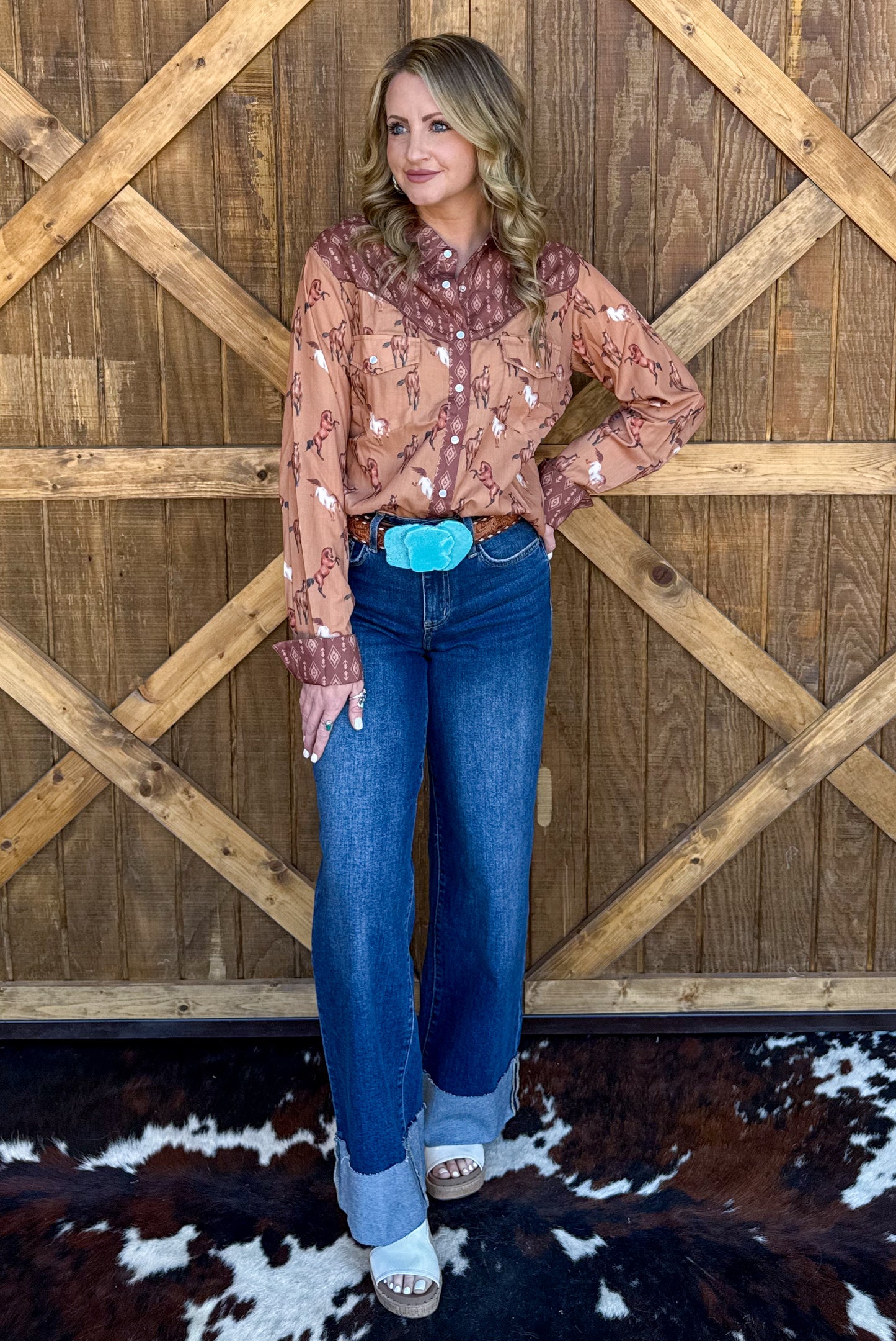 Ranch Horses Pearl Snap