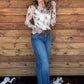 Floral Cowboy Mesh Top