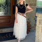 Champagne Toast Maxi Skirt