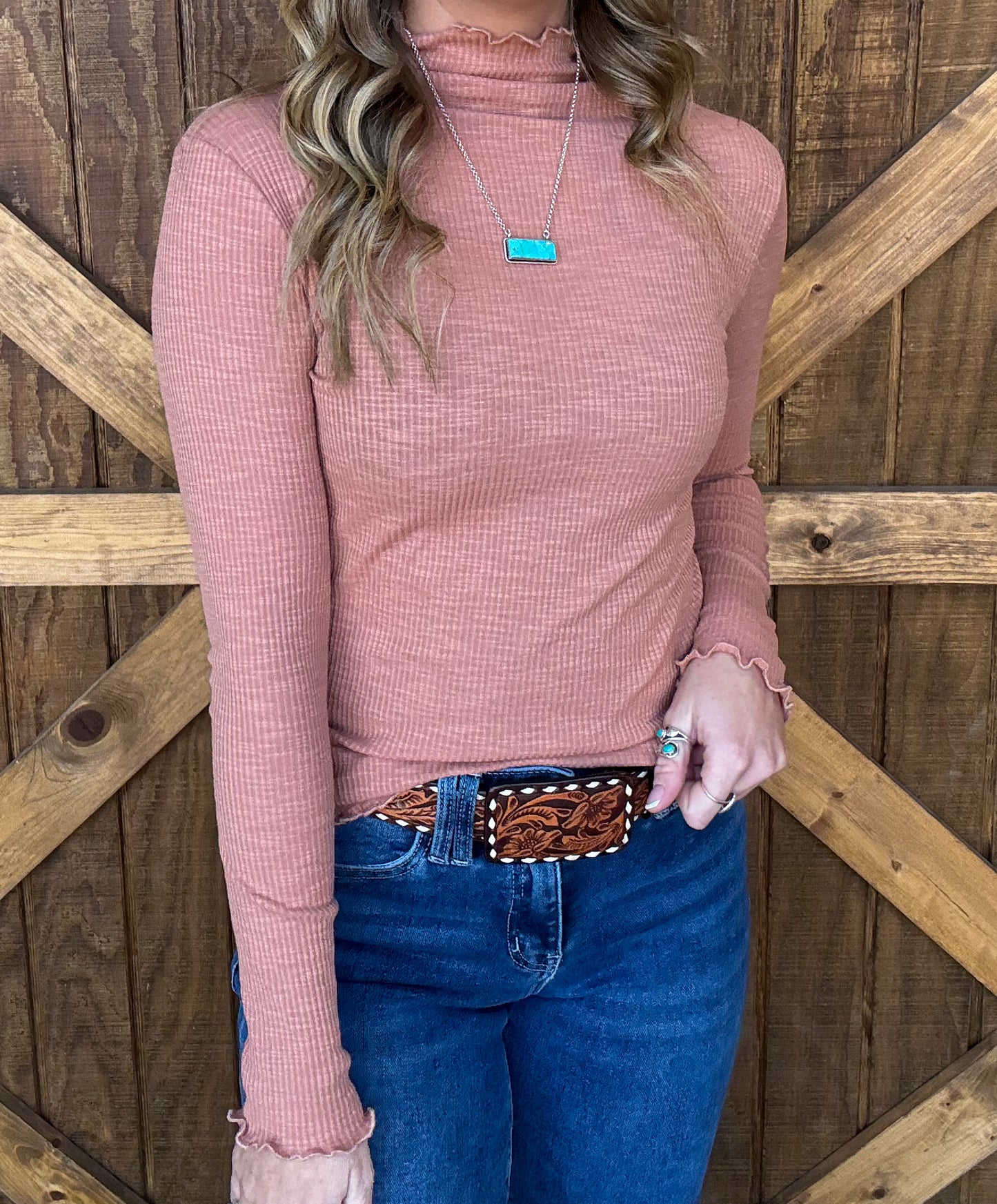 Kaycee Long Sleeve *Dusty Rose