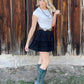 Taylor Corduroy Mini Skirt *Black