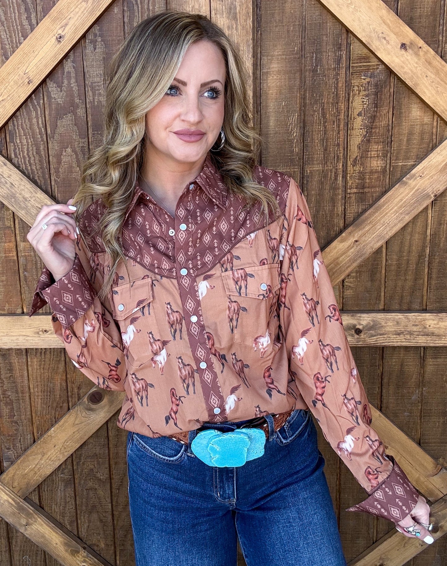 Ranch Horses Pearl Snap