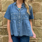 Loopty Lou Blouse *Denim