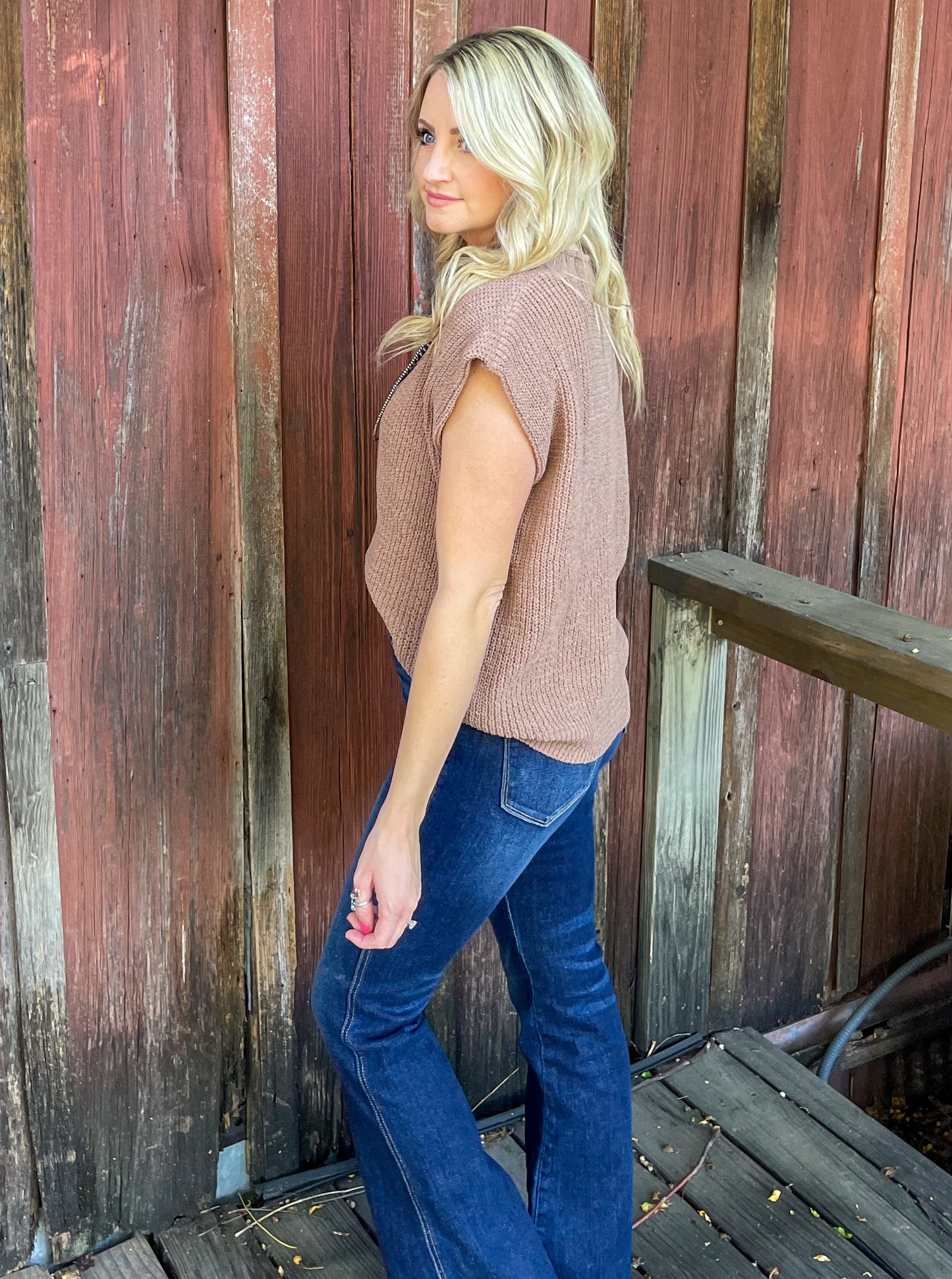 The Piper Sweater Top *Mocha