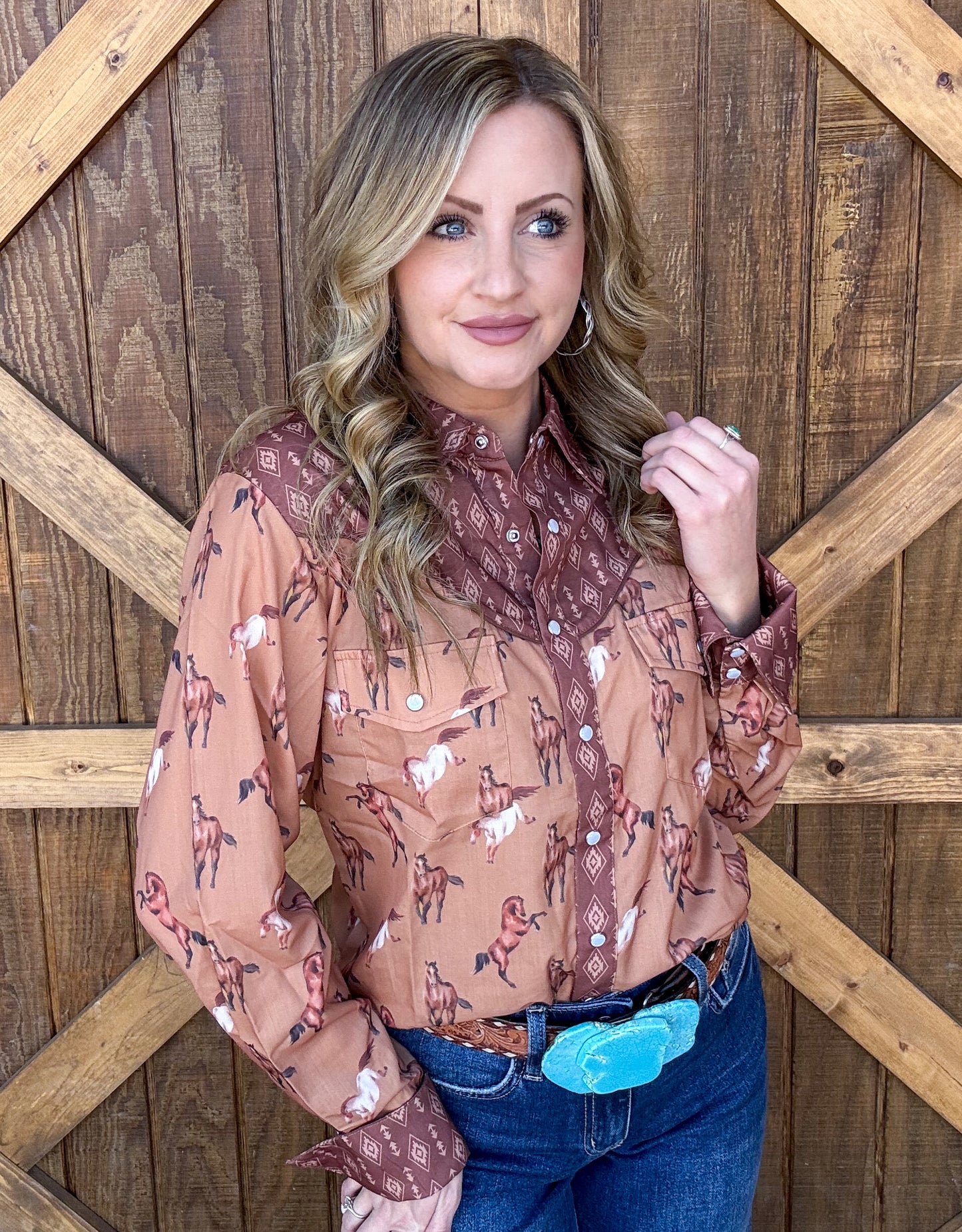 Ranch Horses Pearl Snap