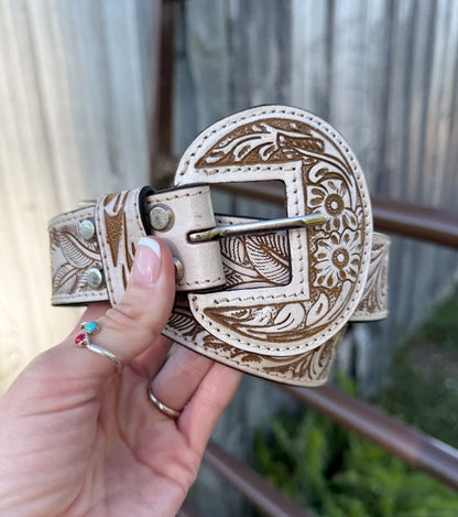 Western Skies Belt *White