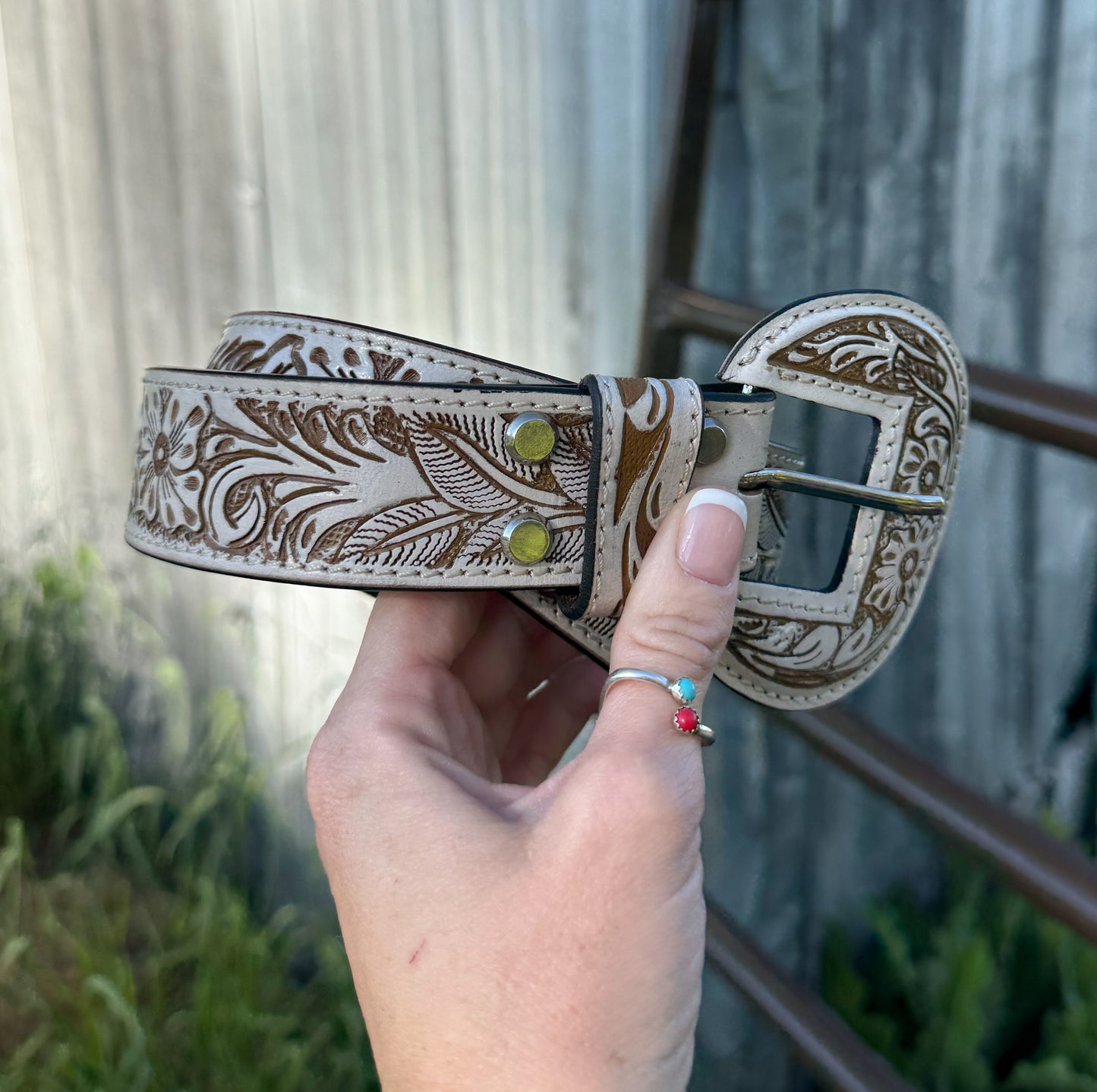 Western Skies Belt *White