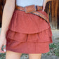 Taylor Corduroy Mini Skirt *Rust