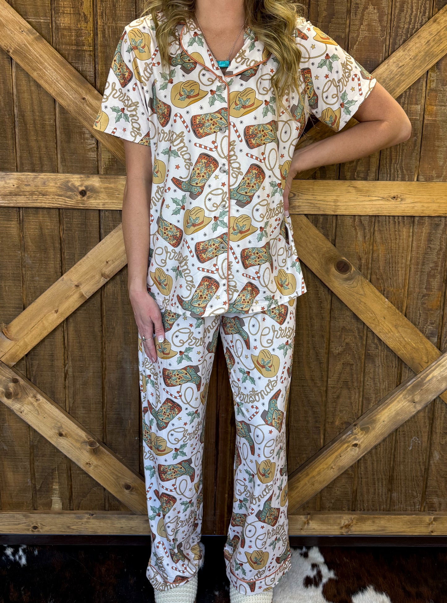 Cowboy Christmas Lounge Set