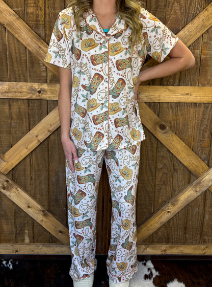 Cowboy Christmas Lounge Set