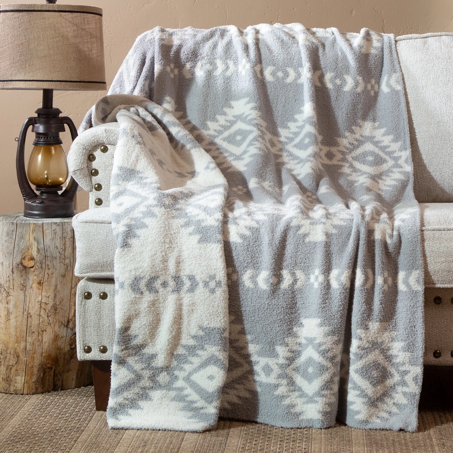 Hazy Gray Throw Blanket