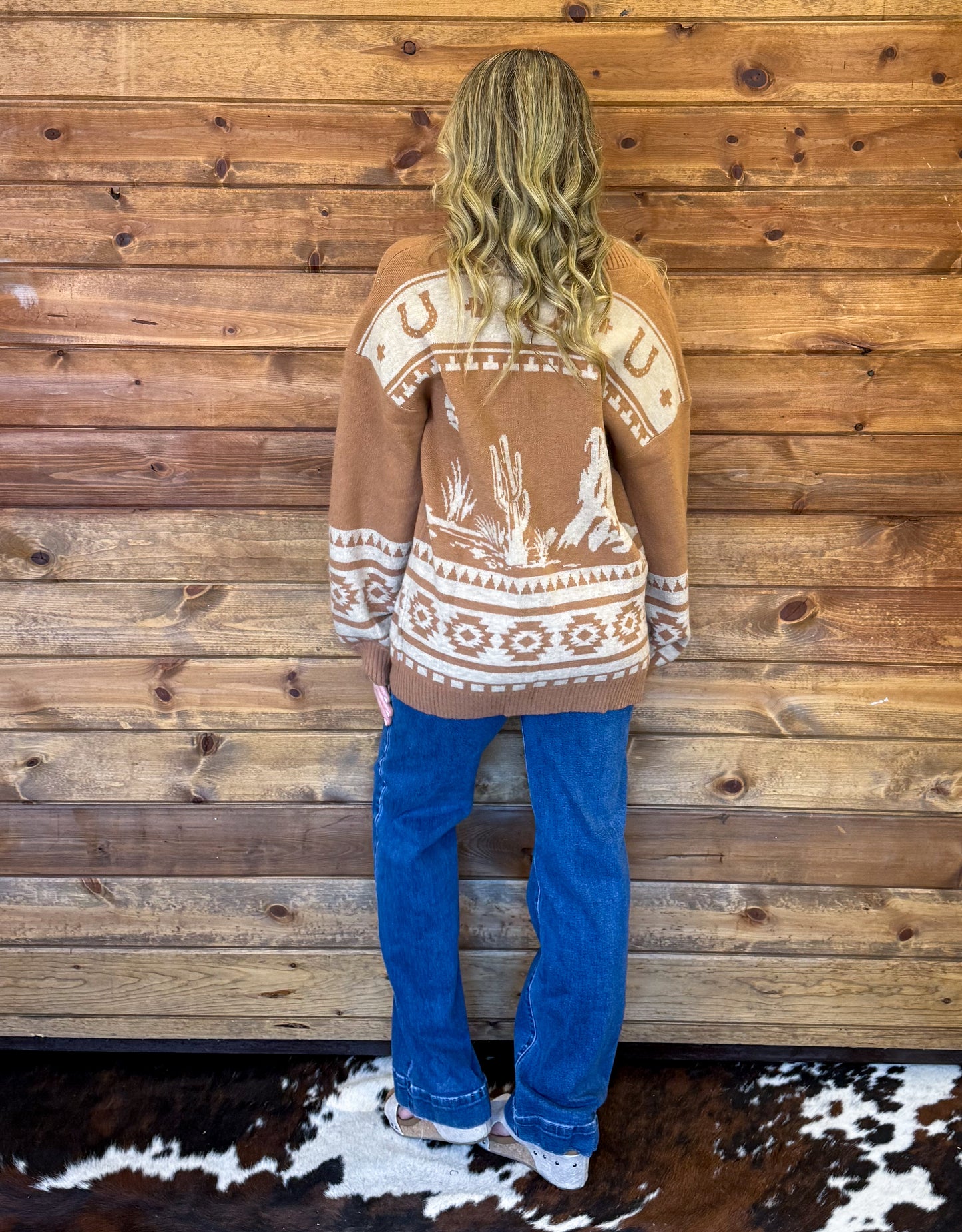 The Rancher Cardigan *Camel