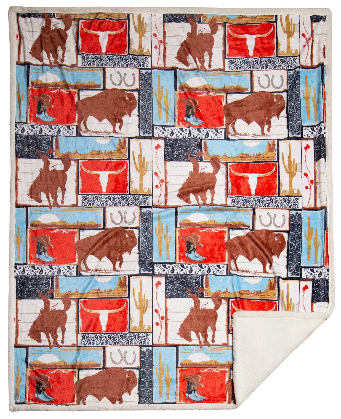 Wrangler Vintage Plush Throw Blanket