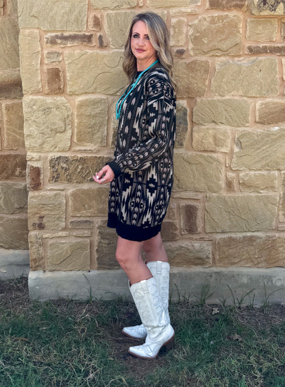Montana Aztec Sweater Dress