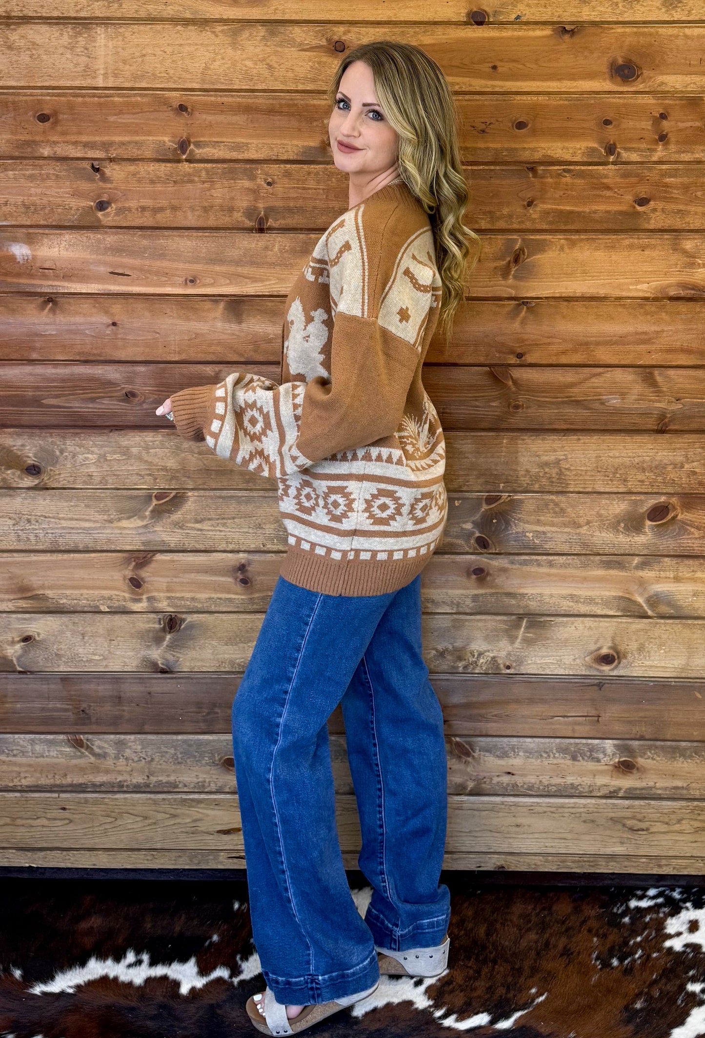 The Rancher Cardigan *Camel