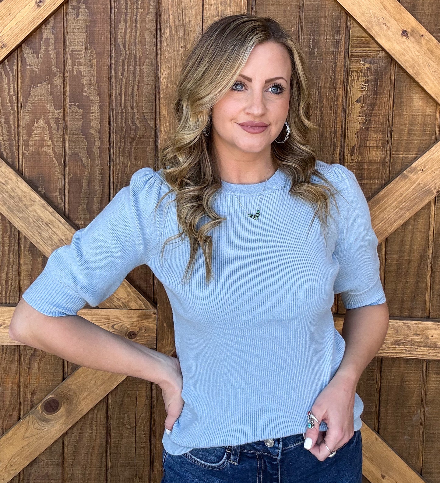 The Lola Blouse *Blue