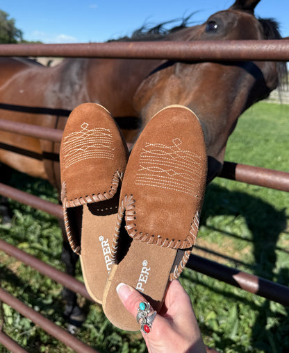 The Boot Stitch Mule *Brown