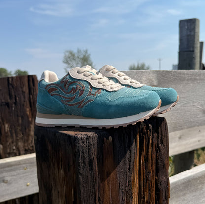 The Western Tennis Shoes *Turquoise