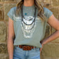 Steer Skull Top