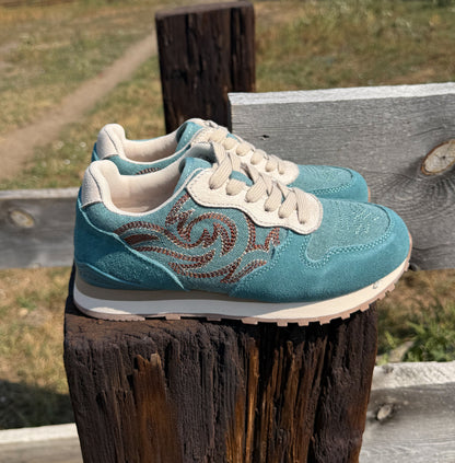 The Western Tennis Shoes *Turquoise
