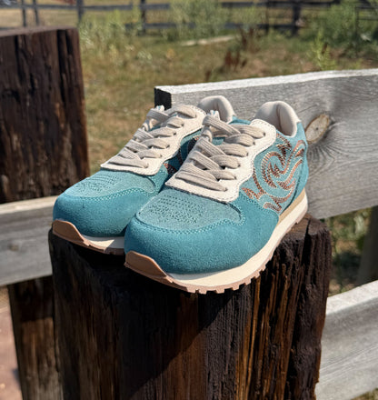 The Western Tennis Shoes *Turquoise
