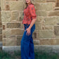 Classy Aztec Blouse *Rust