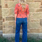 Classy Aztec Blouse *Rust