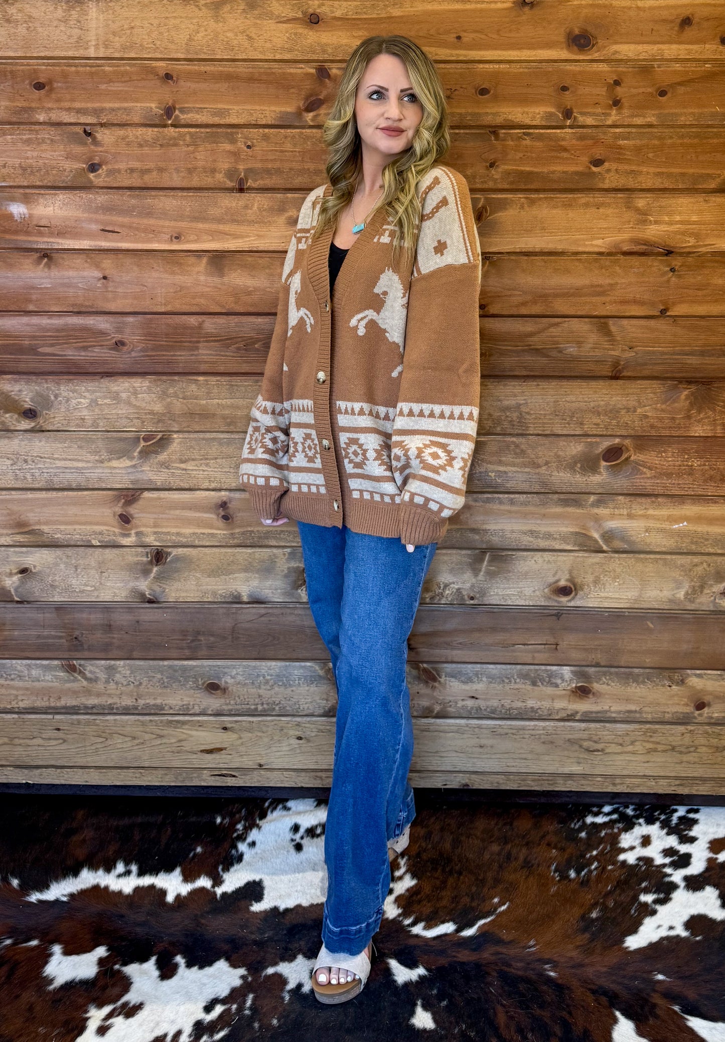 The Rancher Cardigan *Camel